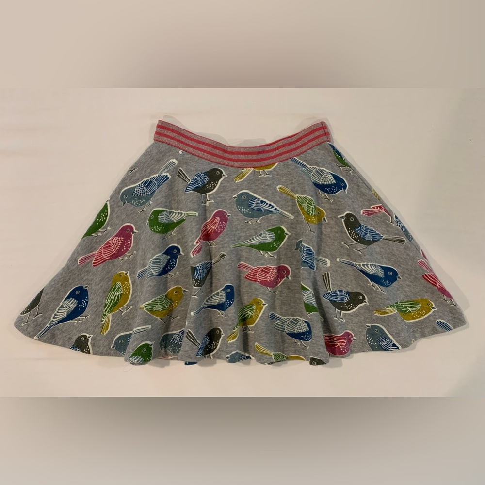 Mini Boden 9-10 bird skirt